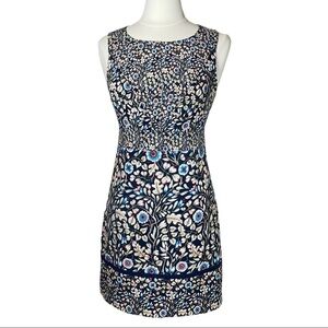 Maeve Anthropologie Navy Floral Dress